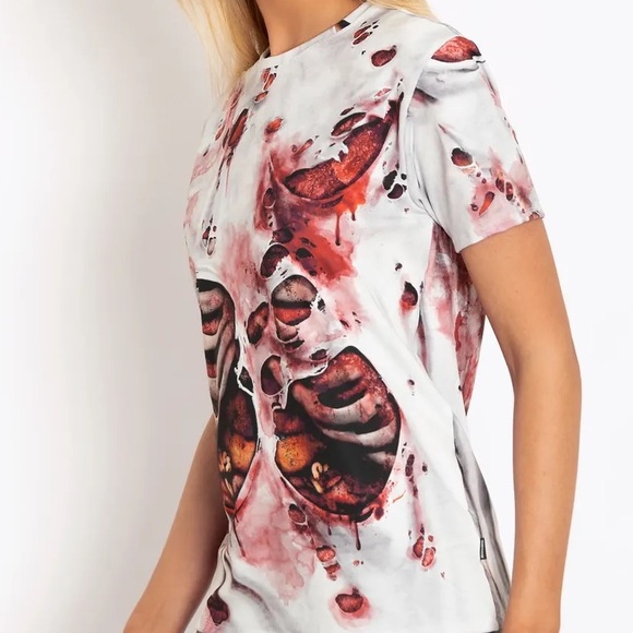 Blackmilk “ZOMBIE GUTS BFT” Size Medium M NWT Blood - Picture 5 of 16
